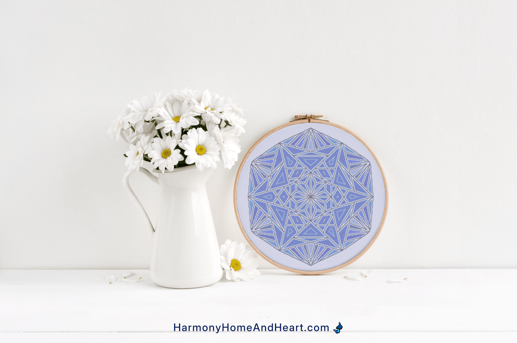 Harmony-Home-and-Heart-Blue-Ocean-Mandala-Cross-Stitch-Pattern-HHH000019
